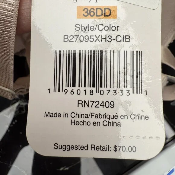 NWT Women's RENE ROFE Lightly Padded‎ Lace Underwire Bra #B27095 | Size 36DD - Picture 3 of 7